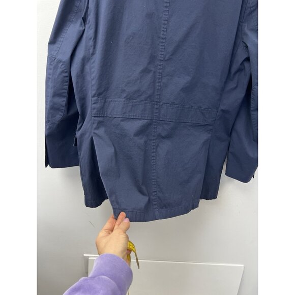 BROOKS BROTHERS Regent Fit Navy Blue Cotton Blend Sports Coat Blazer Jacket XL - Picture 10 of 14